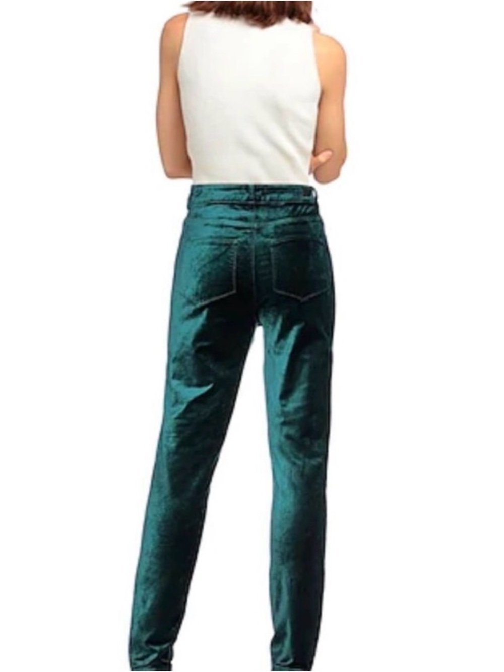 Paige Velvet Verdugo Ultra Skinny Pants, Size 25 - Picture 2 of 15